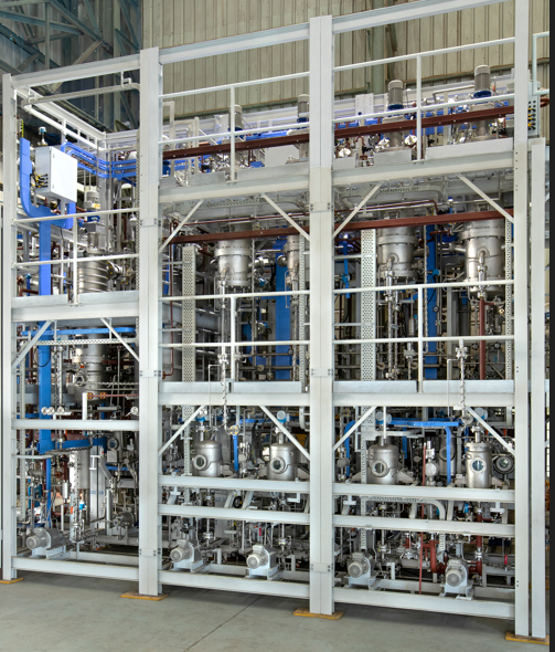 Technoforce pilot plant equipment — industrial-scale reactor and separation setup